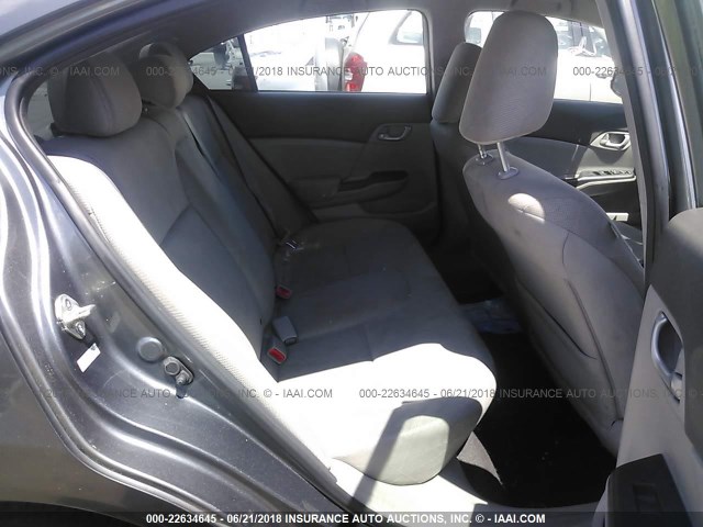 2HGFB2F65CH317317 - 2012 HONDA CIVIC HF GRAY photo 8