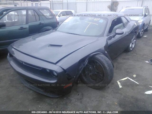 2C3CDZAT9FH757552 - 2015 DODGE CHALLENGER SXT GRAY photo 2