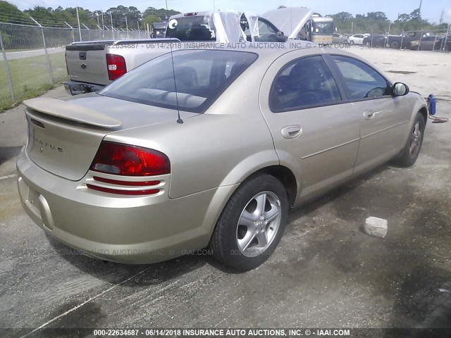 1B3EL46XX6N108342 - 2006 DODGE STRATUS SXT GOLD photo 4