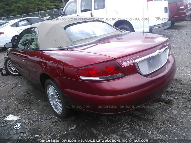 1C3EL55R76N189277 - 2006 CHRYSLER SEBRING TOURING RED photo 3