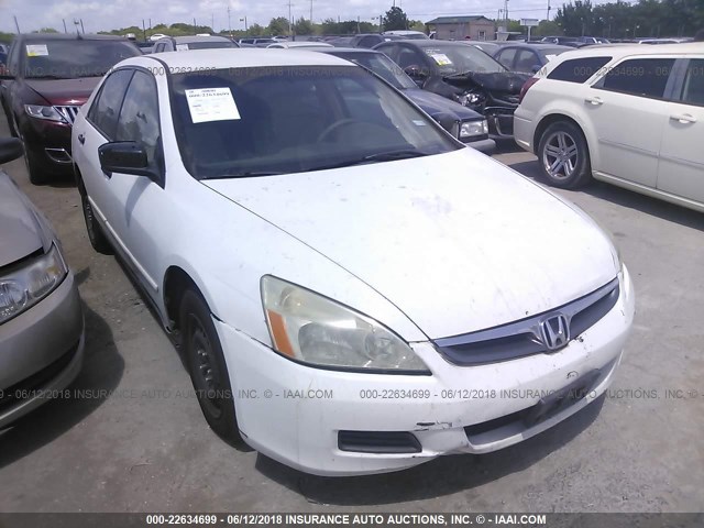 1HGCM561X6A134727 - 2006 HONDA ACCORD VALUE WHITE photo 1