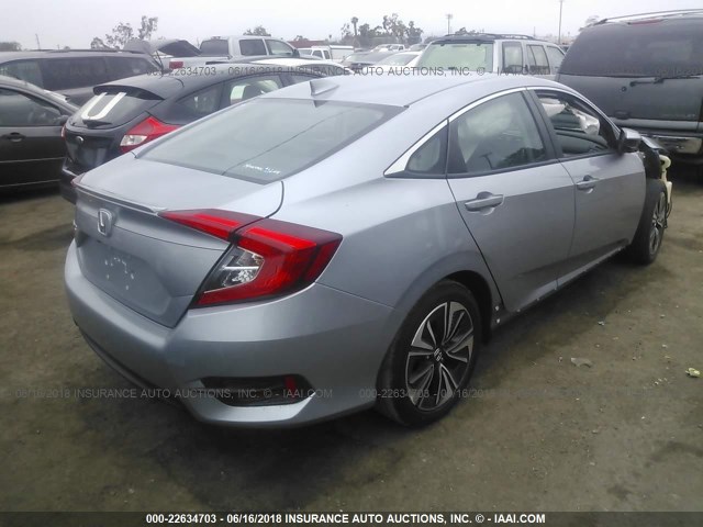 2HGFC1F76HH633896 - 2017 HONDA CIVIC EXL SILVER photo 4