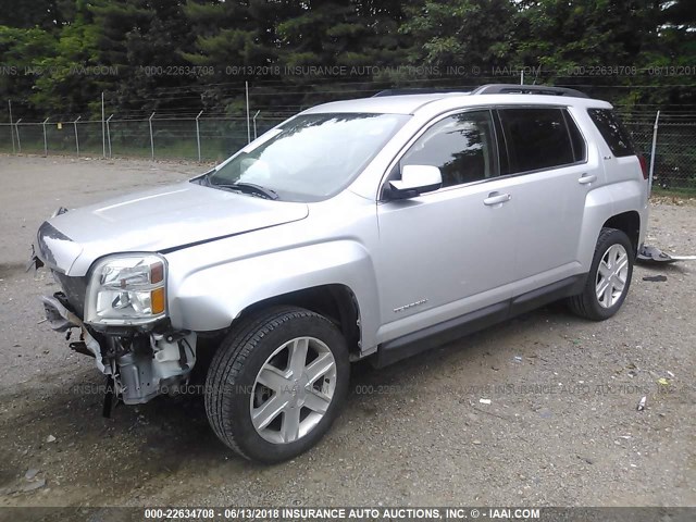 2CTFLTE5XB6400797 - 2011 GMC TERRAIN SLE SILVER photo 2