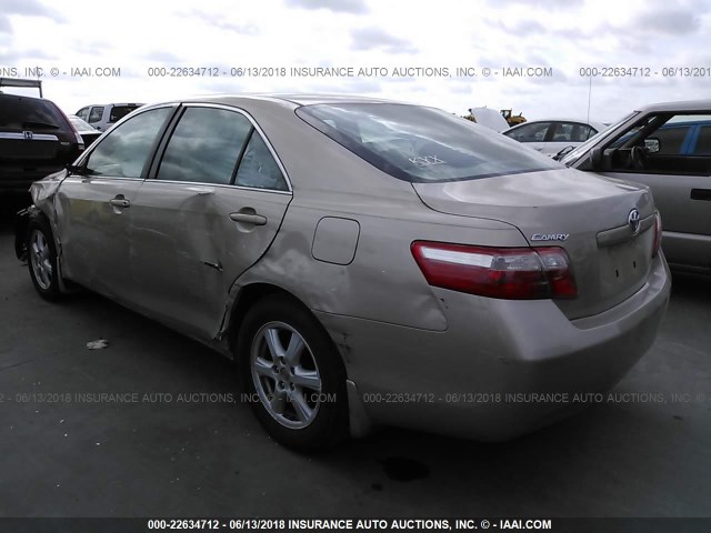 4T4BE46K08R035766 - 2008 TOYOTA CAMRY CE/LE/XLE/SE GOLD photo 3
