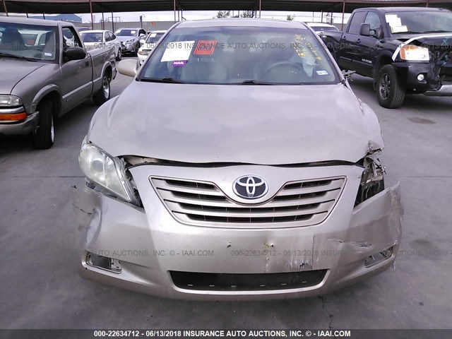 4T4BE46K08R035766 - 2008 TOYOTA CAMRY CE/LE/XLE/SE GOLD photo 6