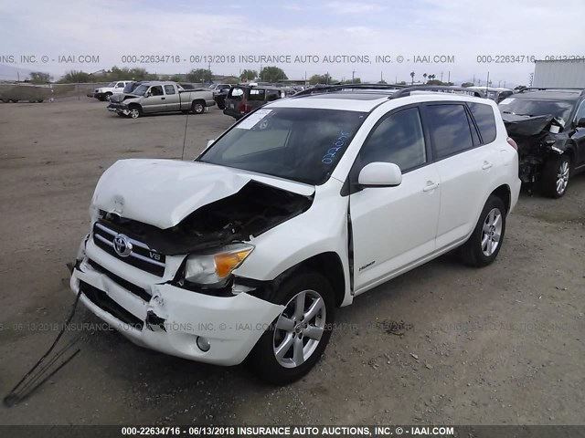 JTMZK31V385022005 - 2008 TOYOTA RAV4 LIMITED WHITE photo 2