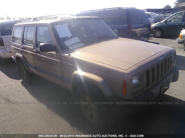 1J4FF68S4XL515605 - 1999 JEEP CHEROKEE SPORT/CLASSIC GOLD photo 1