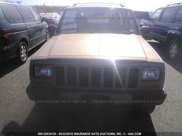 1J4FF68S4XL515605 - 1999 JEEP CHEROKEE SPORT/CLASSIC ოქროსფერი ფოტო 6