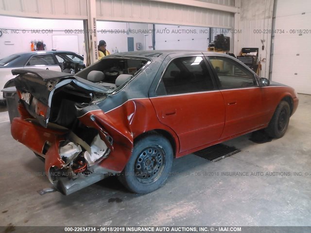 4T1BF22K11U967644 - 2001 TOYOTA CAMRY LE/XLE RED photo 4