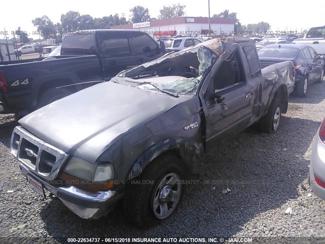 1FTZR15X1WPB34119 - 1998 FORD RANGER SUPER CAB GRAY photo 2