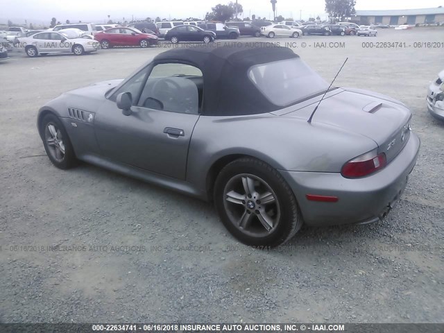 WBACN33491LK49389 - 2001 BMW Z3 2.5 SILVER photo 3