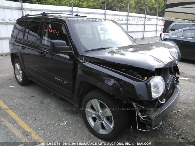 1C4NJPFA2ED804893 - 2014 JEEP PATRIOT LATITUDE BLACK photo 1