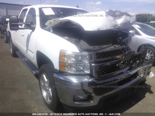 1GC1KYE82DF196649 - 2013 CHEVROLET SILVERADO K2500 HEAVY DUTY LTZ WHITE photo 1