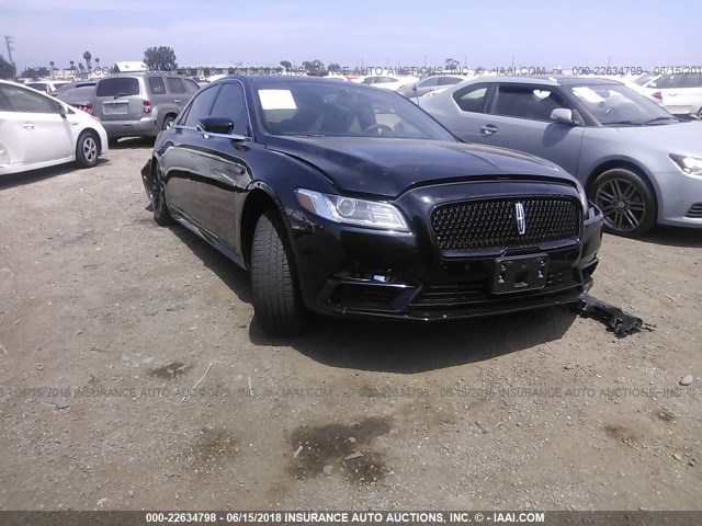 1LN6L9NC1H5627194 - 2017 LINCOLN CONTINENTAL RESERVE BLACK photo 1