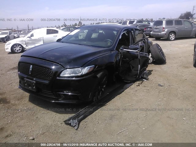 1LN6L9NC1H5627194 - 2017 LINCOLN CONTINENTAL RESERVE BLACK photo 2