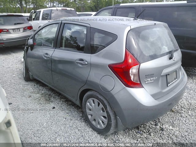 3N1CE2CP3EL409495 - 2014 NISSAN VERSA NOTE S/S PLUS/SV/SL GRAY photo 3