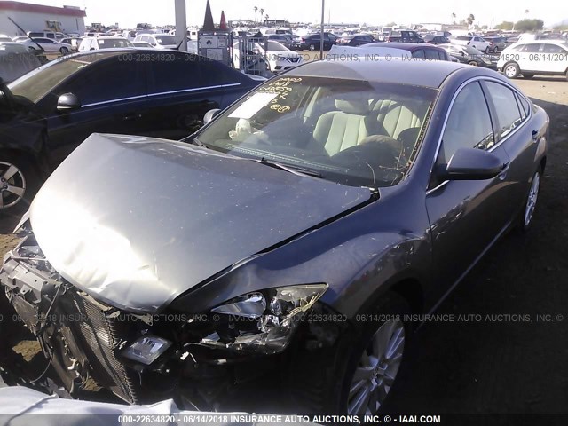 1YVHZ8CH5A5M17976 - 2010 MAZDA 6 I GRAY photo 2