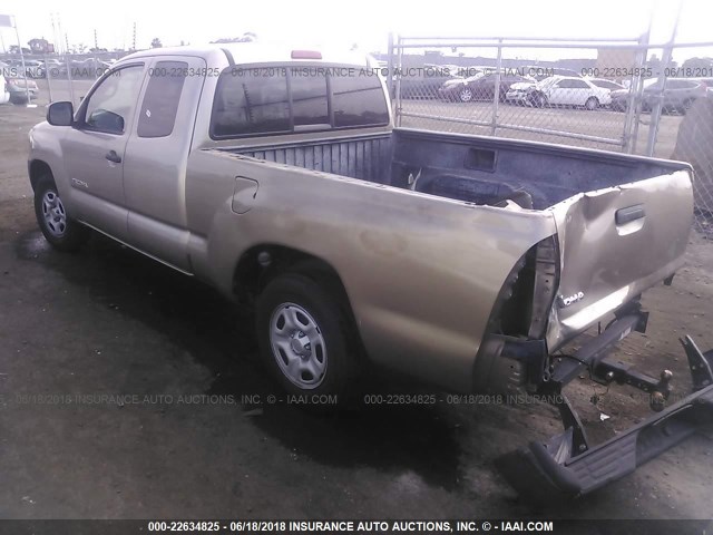 5TETX22N87Z412304 - 2007 TOYOTA TACOMA ACCESS CAB Gold Foto 3