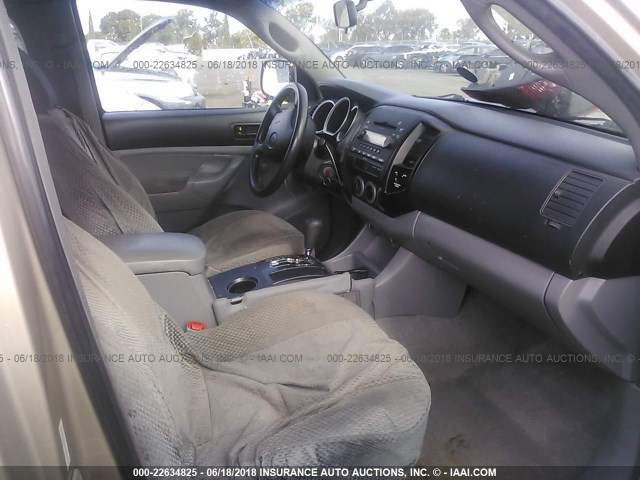 5TETX22N87Z412304 - 2007 TOYOTA TACOMA ACCESS CAB Gold Foto 5