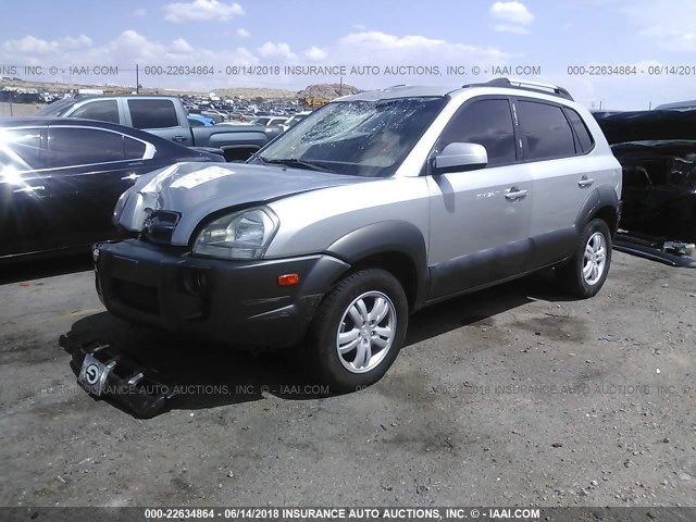 KM8JN72D37U578039 - 2007 HYUNDAI TUCSON SE/LIMITED SILVER photo 2