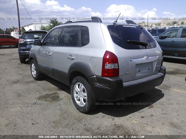 KM8JN72D37U578039 - 2007 HYUNDAI TUCSON SE/LIMITED SILVER photo 3