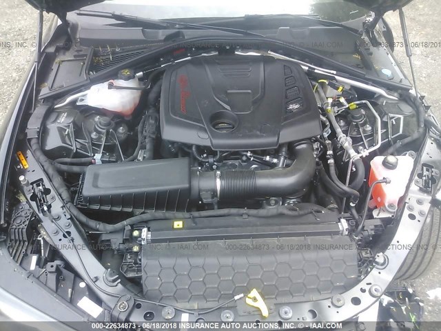 ZARFAEDN3J7563732 - 2018 ALFA ROMEO GIULIA Q4 BLACK photo 10