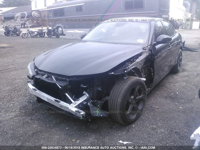 ZARFAEDN3J7563732 - 2018 ALFA ROMEO GIULIA Q4 BLACK photo 6