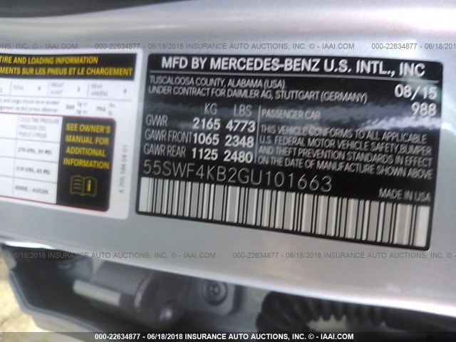 55SWF4KB2GU101663 - 2016 MERCEDES-BENZ C 300 4MATIC SILVER photo 9