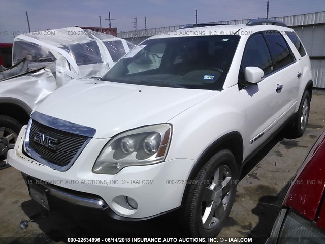 1GKER23717J151745 - 2007 GMC ACADIA SLT-1 WHITE photo 2