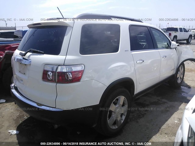 1GKER23717J151745 - 2007 GMC ACADIA SLT-1 Blanc photo 4