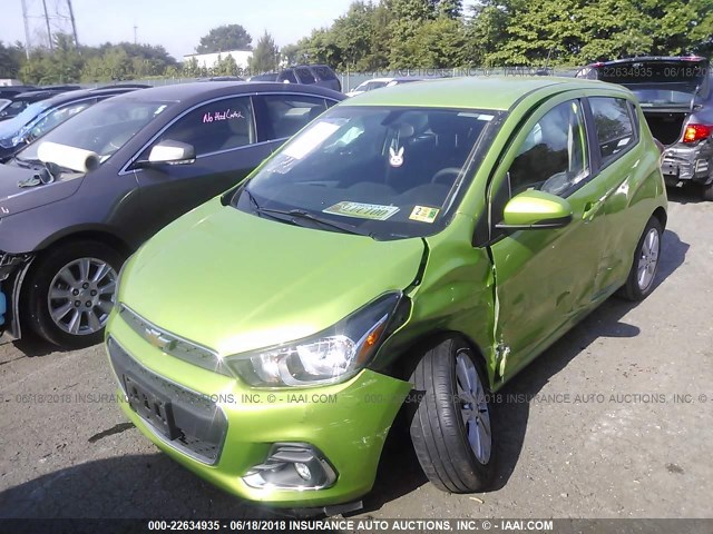 KL8CD6SAXGC554514 - 2016 CHEVROLET SPARK 1LT GREEN photo 2