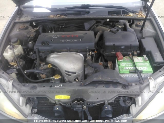 4T1BE32K94U847054 - 2004 TOYOTA CAMRY LE/XLE/SE ნაცრისფერი ფოტო 10