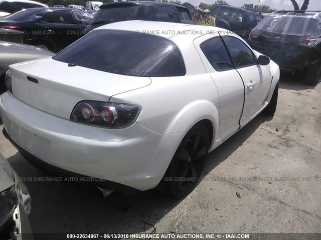 JM1FE173060202525 - 2006 MAZDA RX8 WHITE photo 4