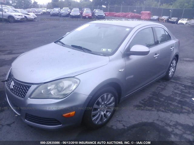 JS2RE9A3XA6100343 - 2010 SUZUKI KIZASHI SE SILVER photo 2