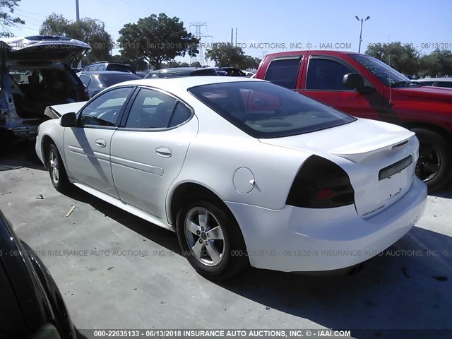 2G2WS522251149087 - 2005 PONTIAC GRAND PRIX GT WHITE photo 3