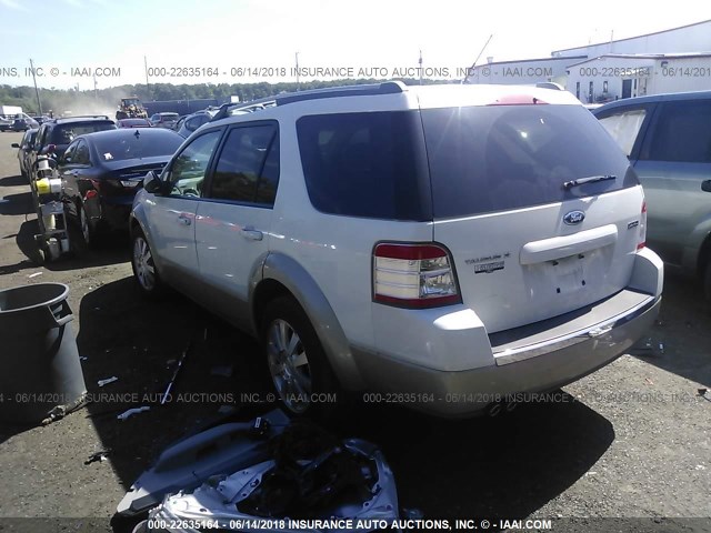 1FMDK07W88GA25023 - 2008 FORD TAURUS X EDDIE BAUER WHITE photo 3