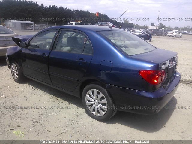 JTDBR32E360059853 - 2006 TOYOTA COROLLA CE/LE BLUE photo 3