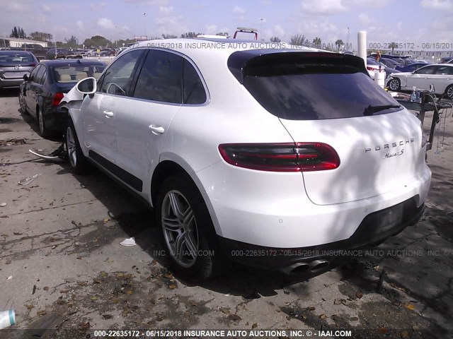 WP1AB2A55FLB69800 - 2015 PORSCHE MACAN S WHITE photo 3