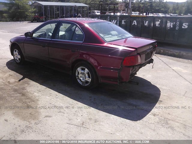 4A3AA46G63E131449 - 2003 MITSUBISHI GALANT ES/LS RED photo 3