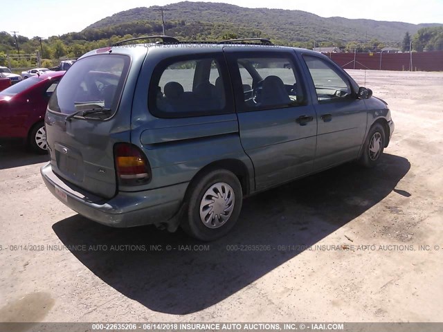 2FMZA51U2WBC82373 - 1998 FORD WINDSTAR WAGON GREEN photo 4