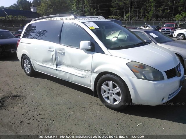 5N1BV28U24N355687 - 2004 NISSAN QUEST S/SE/SL WHITE photo 6