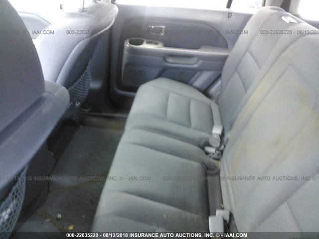 5FNYF28187B003881 - 2007 HONDA PILOT LX BLACK photo 8