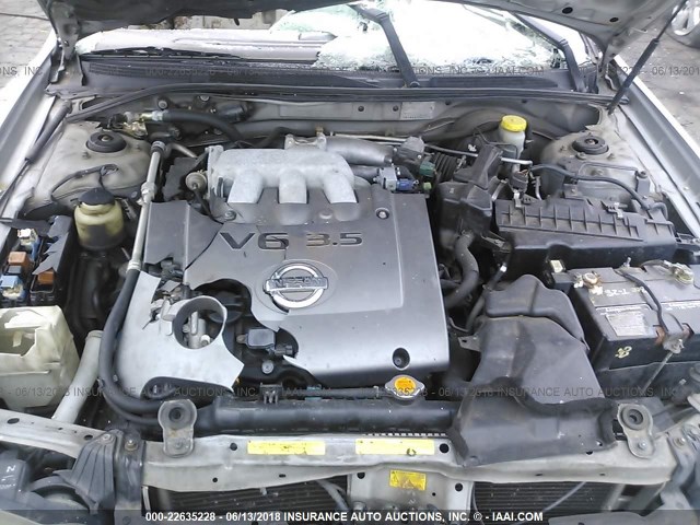 JN1DA31D63T520128 - 2003 NISSAN MAXIMA GLE/GXE/SE SILVER photo 10