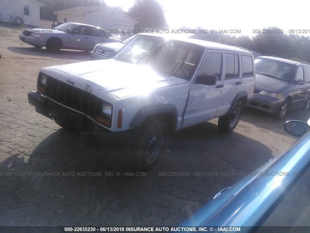 1J4FT28S1VL534255 - 1997 JEEP CHEROKEE SE WHITE photo 2