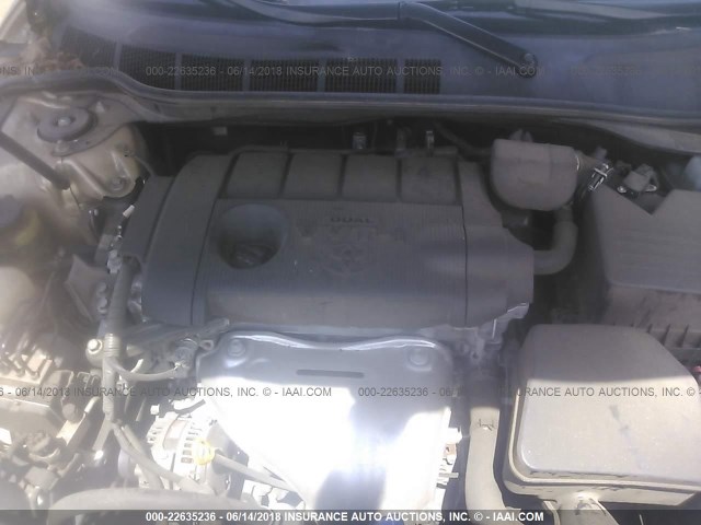 4T1BF3EKXBU664591 - 2011 TOYOTA CAMRY SE/LE/XLE GOLD photo 10