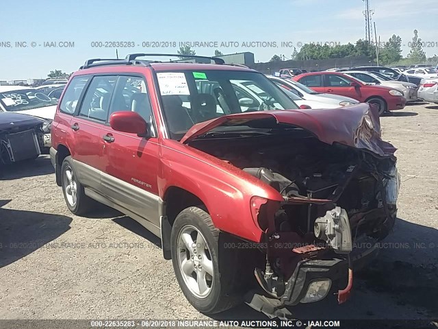 JF1SF65571H761020 - 2001 SUBARU FORESTER S RED photo 1