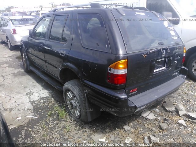 4S6DM58W424405126 - 2002 HONDA PASSPORT EX/LX 黑色 照片 3