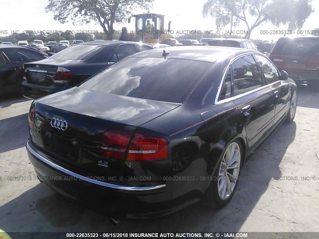 WAUMV94E29N001984 - 2009 AUDI A8 L QUATTRO BLACK photo 4