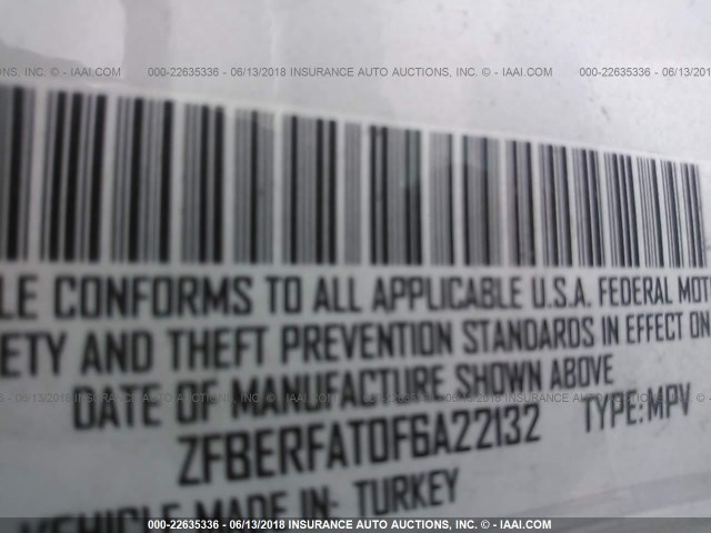 ZFBERFAT0F6A22132 - 2015 RAM PROMASTER CITY  白色 照片 9