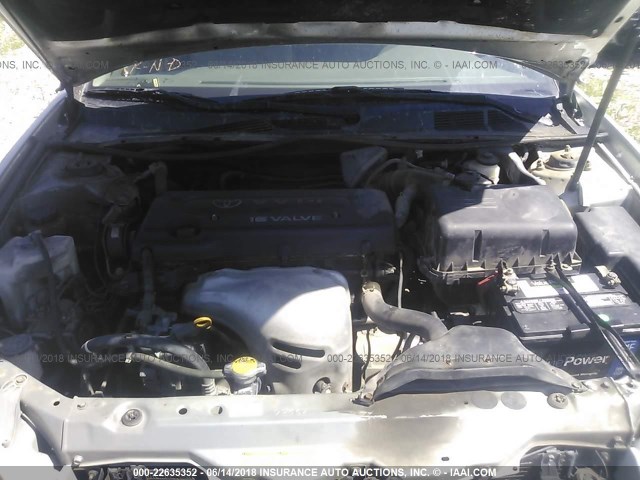 4T1BE32KX5U972386 - 2005 TOYOTA CAMRY LE/XLE/SE ვერცხლისფერი ფოტო 10